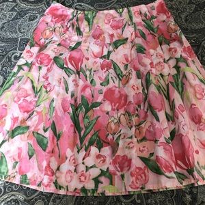 SOLD! Vintage Tommy Hilfiger Floral Cotton Skirt 10